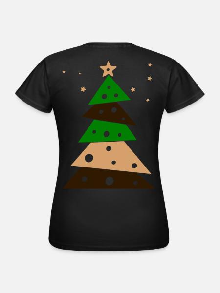 Tannenbaum - Frauen T-Shirt - Schwarz