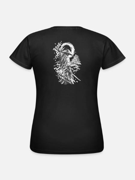 Schattenweg des Samurai - Frauen T-Shirt - Schwarz