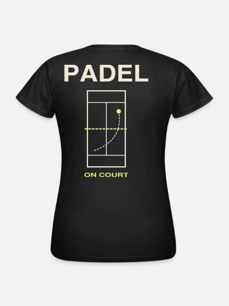 Padel On Court - Frauen T-Shirt - Schwarz