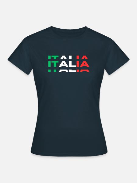 ITALIA - Frauen T-Shirt - Navy