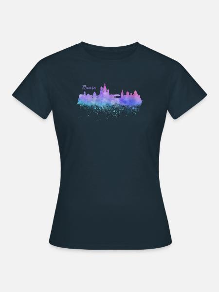 Russland - Frauen T-Shirt - Navy
