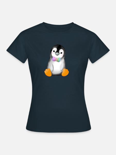 Pinguin - Frauen T-Shirt - Navy