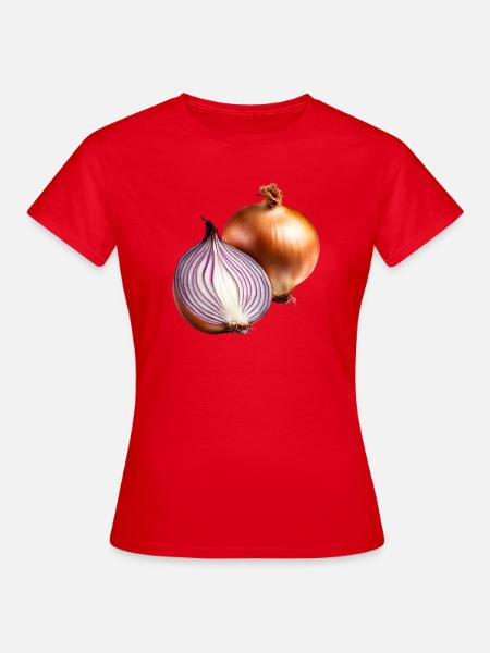 Rote Zwiebel Frische - Frauen T-Shirt - Rot