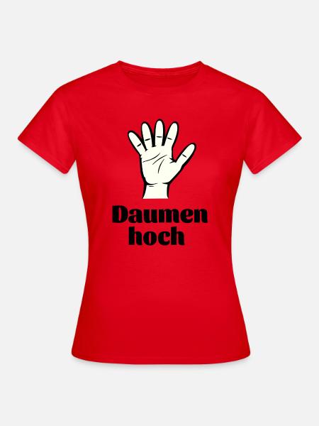 Daumen hoch - Frauen T-Shirt - Rot