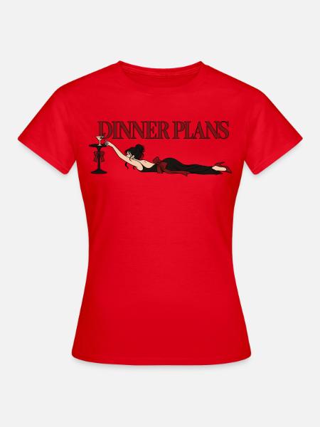 Dinner Plans Martini Girl - Frauen T-Shirt - Rot