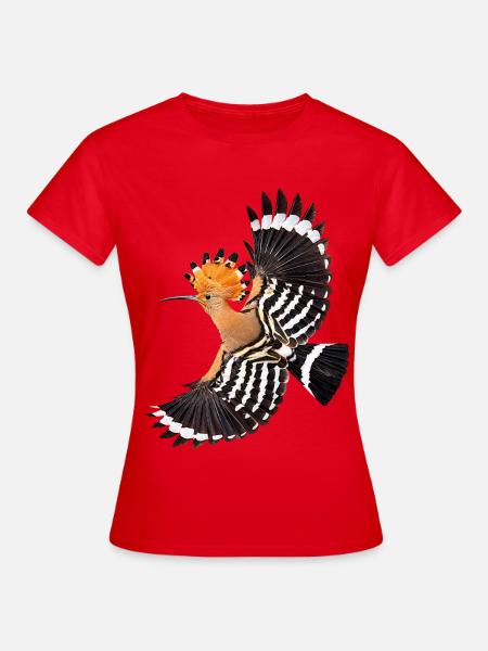 Wiedehopf - Frauen T-Shirt - Rot