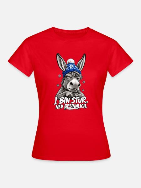 Grantige Weihnacht - Frauen T-Shirt - Rot