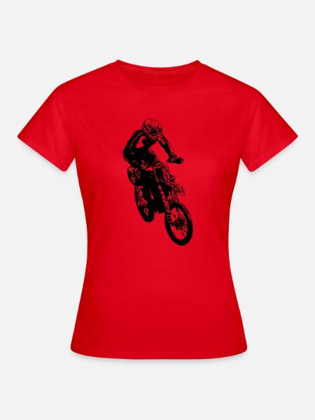 enduro sprung - Frauen T-Shirt - Rot