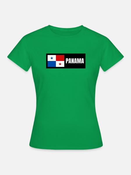 Panama Flag - Women's T-Shirt - kelly green
