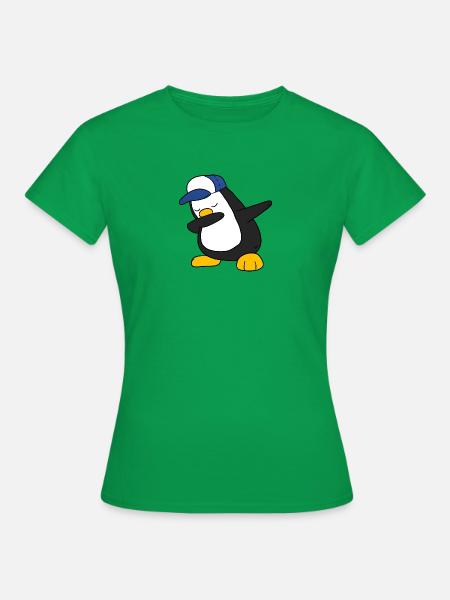 Penguin Dabbing Dab Pinguin - Frauen T-Shirt - Kelly Green
