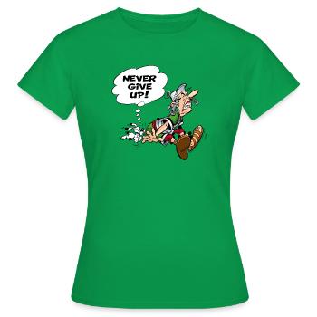 Asterix & Obelix geben niemals auf - Frauen T-Shirt - Kelly Green - Vorne - AI Model Female 172 dark (172cm)