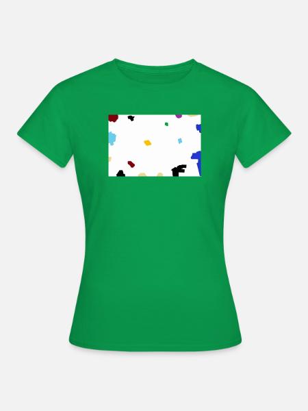 Bunte Konfetti-Abstraktion - Frauen T-Shirt - Kelly Green