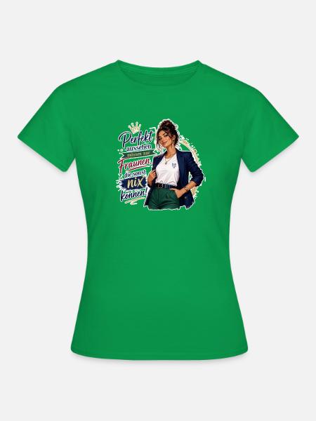 Powerlook Selbstbewusste Weiblichkeit - Frauen T-Shirt - Kelly Green