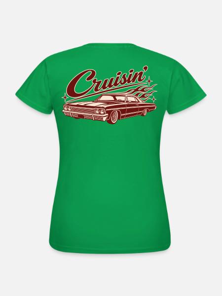 Cruisin’ Classic Car - Frauen T-Shirt - Kelly Green