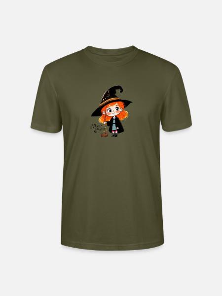 lustige kleine Hexe - Stanley/Stella Unisex Bio-T-Shirt CRAFTER - Khaki