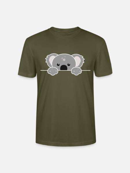 Lustiger Koala lugte heraus - Stanley/Stella Unisex Bio-T-Shirt CRAFTER - Khaki