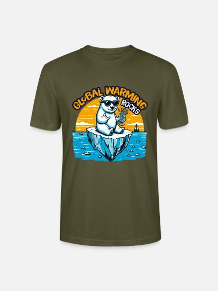 Global Warming Rocks - Stanley/Stella Unisex Bio-T-Shirt CRAFTER - Khaki