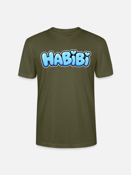 Habibi – Süßer Herz Schriftzug – Liebe - Stanley/Stella Unisex Bio-T-Shirt CRAFTER - Khaki