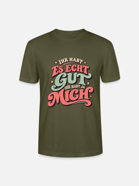 Ihr habt ja mich - Stanley/Stella Unisex Bio-T-Shirt CRAFTER - Khaki