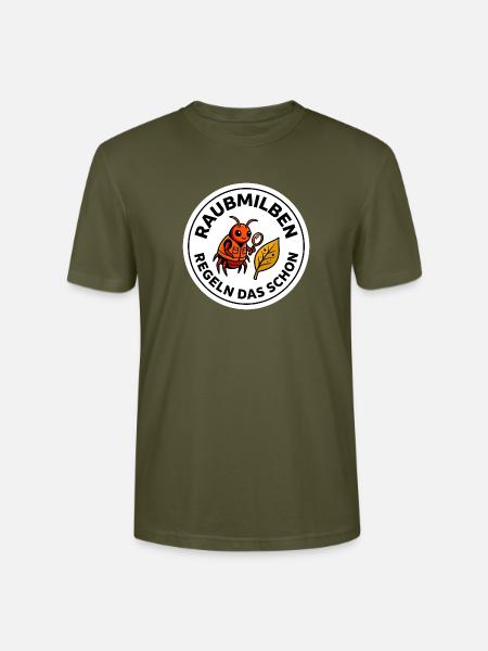 Raubmilben Regeln Das Schon Nützlinge - Stanley/Stella Unisex Bio-T-Shirt CRAFTER - Khaki