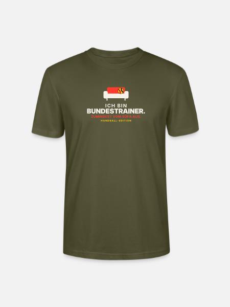 Sofa-Bundestrainer Handball - Stanley/Stella Unisex Bio-T-Shirt CRAFTER - Khaki
