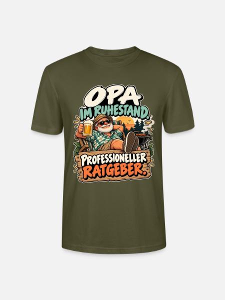 Opa im Ruhestand: Profi Ratgeber - Stanley/Stella Unisex Bio-T-Shirt CRAFTER - Khaki