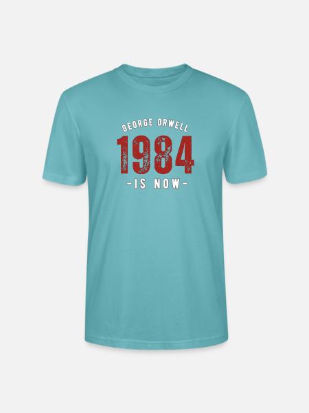 GEORGE ORWELL 1984 - Stanley/Stella CRAFTER Unisex Organic T-Shirt - pastel turquoise