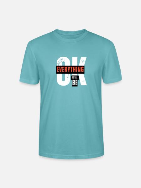 Alles wird gut werden - Stanley/Stella Unisex Bio-T-Shirt CRAFTER - Pastelltürkis