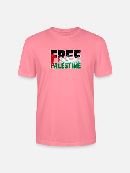 free Palestine - Stanley/Stella CRAFTER Unisex Organic T-Shirt - pink joy 