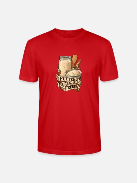 Brotduft und Backkunst - Stanley/Stella Unisex Bio-T-Shirt CRAFTER - Rot