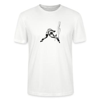 strummer-spread - T-shirt bio CRAFTER Stanley Stella Unisexe - blanc - Devant - Alina (178cm) & Michal (187cm)