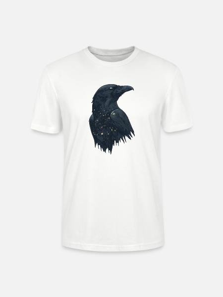 Raven - Stanley/Stella CRAFTER Unisex Organic T-Shirt - white