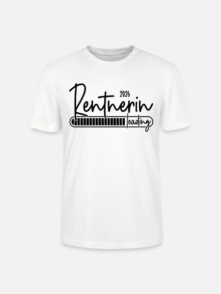 Rentnerin 2026 Loading - Stanley/Stella Unisex Bio-T-Shirt CRAFTER - Weiß