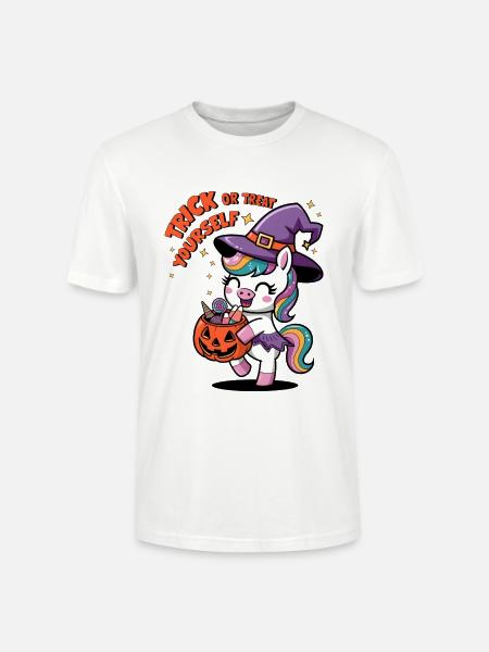 Trick Or Treat Yourself - Stanley/Stella CRAFTER Unisex Organic T-Shirt - white