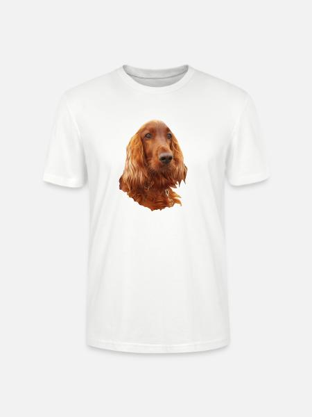 Irish Setter Red - Stanley/Stella Unisex Bio-T-Shirt CRAFTER - Weiß