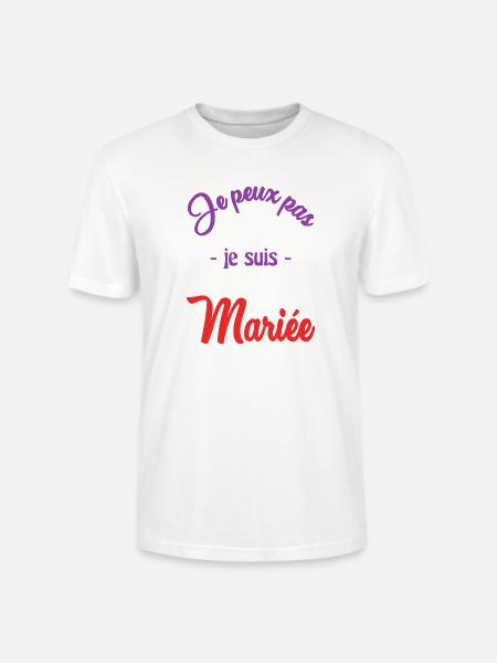 MARIEE. FUTURE MARIEE - T-shirt bio CRAFTER Stanley Stella Unisexe - blanc