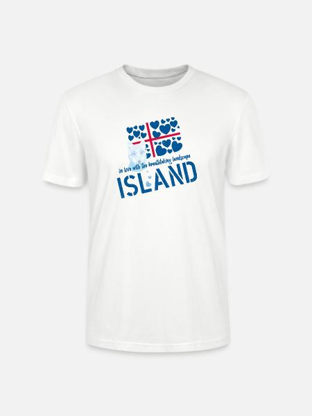 Island Polarfuchs Iceland - Stanley/Stella Unisex Bio-T-Shirt CRAFTER - Weiß