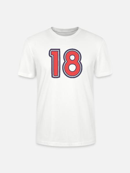 18. 18 YEARS OLD - Stanley/Stella CRAFTER Unisex Organic T-Shirt - white