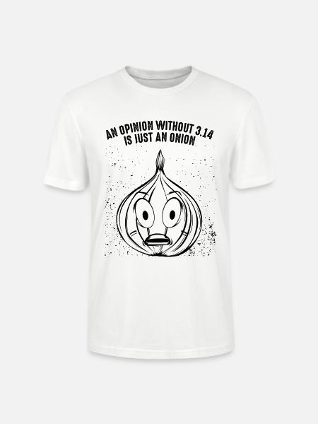 Math Pi onion - Stanley/Stella CRAFTER Unisex Organic T-Shirt - white