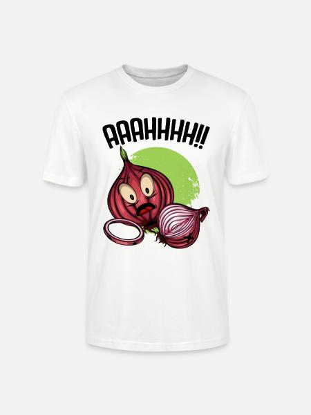 Onion chaos neon illustration - Stanley/Stella CRAFTER Unisex Organic T-Shirt - white