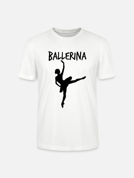 Ballerina Tänzerin - Stanley/Stella Unisex Bio-T-Shirt CRAFTER - Weiß