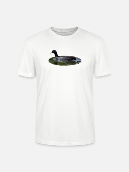 Blässhuhn Wasservogel Vogel - Stanley/Stella Unisex Bio-T-Shirt CRAFTER - Weiß