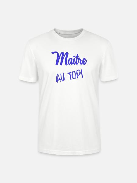 MASTER. MASTER. HUMOR - Stanley/Stella CRAFTER Unisex Organic T-Shirt - white