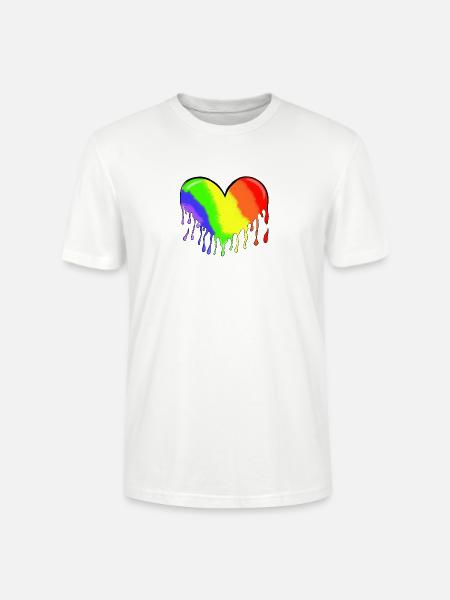 Heart - Stanley/Stella CRAFTER Unisex Organic T-Shirt - white