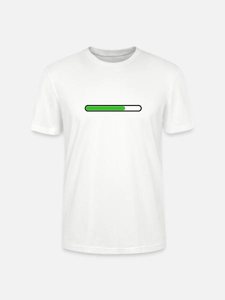 Loading bar Black Green - Stanley/Stella CRAFTER Unisex Organic T-Shirt - white