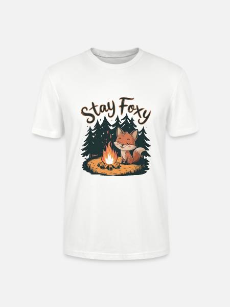 Bleib fuchsig - Stanley/Stella Unisex Bio-T-Shirt CRAFTER - Weiß