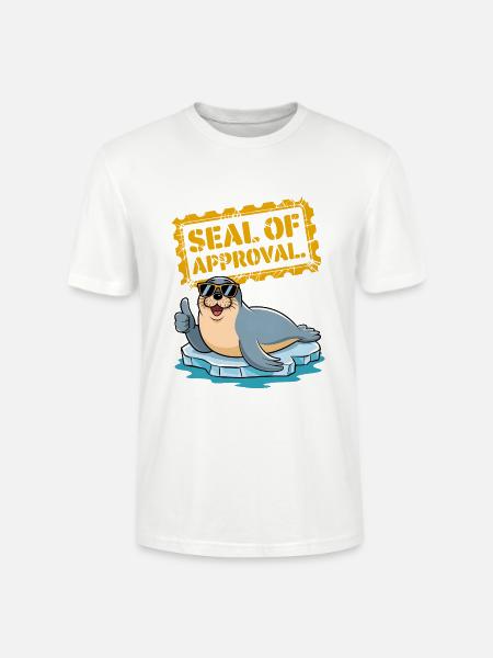 Seal Of Approval - Stanley/Stella CRAFTER Unisex Organic T-Shirt - white