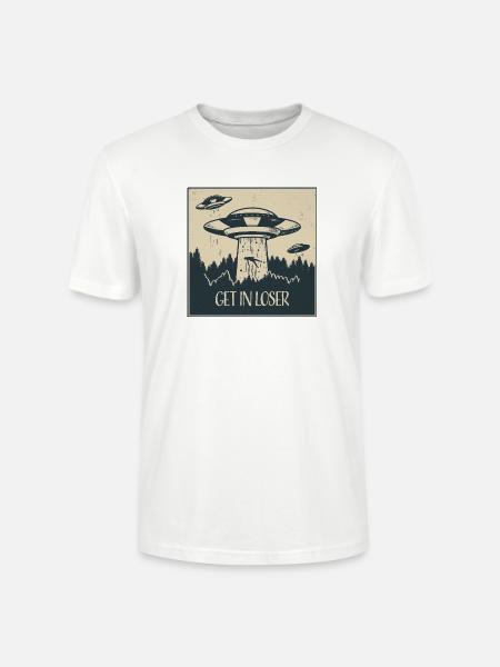 Extraterrestrial UFO Funny Space Gift - Stanley/Stella CRAFTER Unisex Organic T-Shirt - white