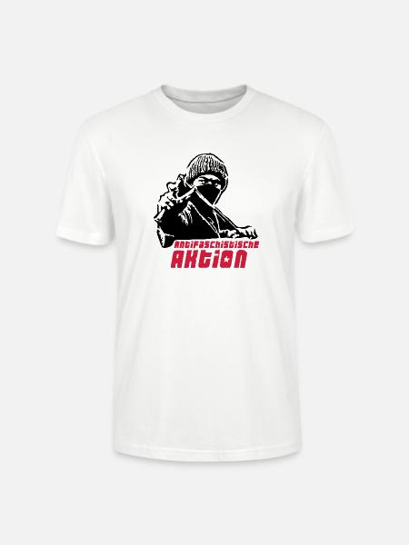 Antifa - Aktion - Stanley/Stella Unisex Bio-T-Shirt CRAFTER - Weiß