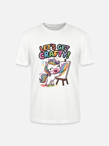 Lass uns kreativ werden! - Stanley/Stella Unisex Bio-T-Shirt CRAFTER - Weiß